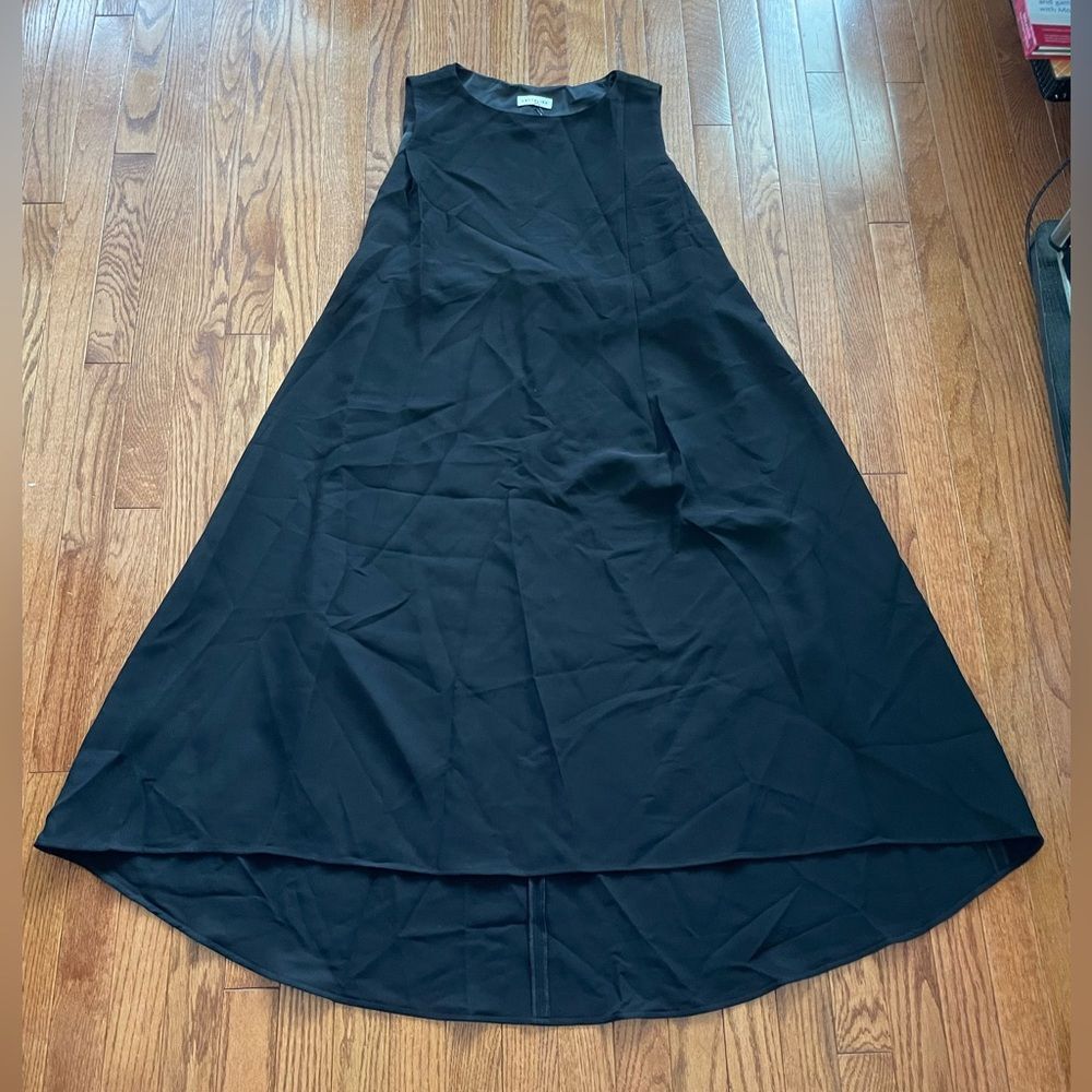 Lattelier Black Sleeveless Hi Low Lagenlook Maxi Dress Sz Large
